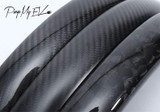 Genuine Carbon Fiber Top Steering Wheel Fascia for Model Y (Various Options)