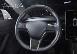 Genuine Carbon Fiber Top Steering Wheel Fascia for Model Y (Various Options)