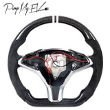 Custom Dry Carbon Fiber Steering Wheel Replacement for Model S & Model X (Various Options)