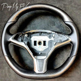 Custom Dry Carbon Fiber Steering Wheel Replacement for Model S & Model X (Various Options)