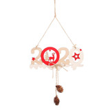 Wooden Photo Frame Pendant Ornaments Christmas Decorations