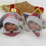 Wooden Photo Frame Pendant Ornaments Christmas Decorations