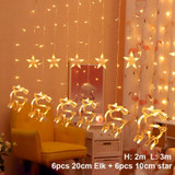 Elk Bell String LED Christmas light Decor