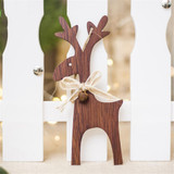 DIY Christmas Deer Wooden Pendant Ornaments
