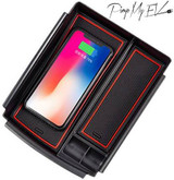Qi Wireless Car Charger + Storage Caddy For Model X (3 options)