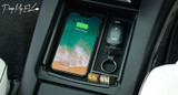 Qi Wireless Car Charger + Storage Caddy For Model X (3 options)