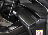 Genuine Carbon Fiber Single Piece Dashboard Cap Trim for Model 3 (Matte)