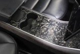 Genuine Forged Carbon Fiber Center Console Fascia Kit for Model 3 (Gloss)