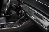 Genuine Forged Carbon Fiber Center Console Fascia Kit for Model 3 (Gloss)
