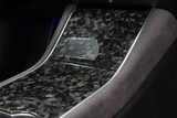 Genuine Forged Carbon Fiber Center Console Fascia Kit for Model 3 (Gloss)
