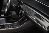 Genuine Forged Carbon Fiber Center Console Fascia Kit for Model 3 (Gloss)