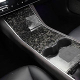 Genuine Forged Carbon Fiber Center Console Fascia Kit for Model 3 (Gloss)