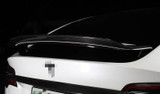 Genuine Carbon Fiber Performance Trunk Spoiler for Model X (Gloss)
