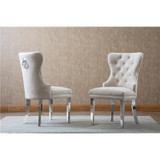 Charlotte Velvet Dining Chair - Chrome Legs (Set of 2)