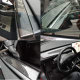 Genuine Carbon Fiber Single Piece Dashboard Trim for Model 3 (Gloss)