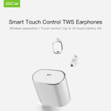 IPX4 Waterproof QCY T1 PRO TWS Touch Control Bluetooth Earphones Wireless Headset Noise Cancelling with MIC,750mAh Charging Case