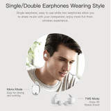 IPX4 Waterproof QCY T1 PRO TWS Touch Control Bluetooth Earphones Wireless Headset Noise Cancelling with MIC,750mAh Charging Case