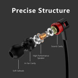 JM26 Headphone Noise Isolating in ear Earphone Headset with Mic for Mobile phone Universal for MP4