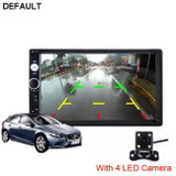 7018B Autoradio 2 Din Car Radio 7" HD Touch Screen Audio Stereo Bluetooth Video MP5 Multimedia Player Support Rear View Camera