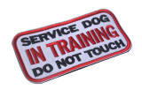 SERVICE DOG IN TRAINING DO NOT TOUCH PATCH Badge Morale SERVICE DOG K9 Therapy Police dog Tactical Harness Vest Patch