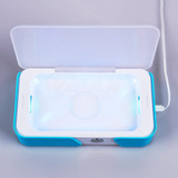 Multiple function UV light mobile phone sanitizer/sterilizer wireless charge
