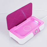 Multiple function UV light mobile phone sanitizer/sterilizer wireless charge