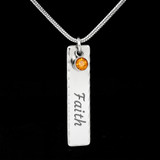 Custom Birthstone Name Necklace