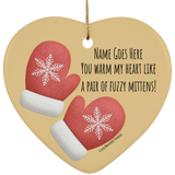 Personalized 'You Warm My Heart' Ornament