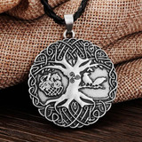 Yggdrasil's Totalness™ - Viking Tree Sleipnir Raven Necklace