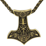 Mjölnir and Huginn & Muninn™ - Thor's Hammer Viking Raven Necklace