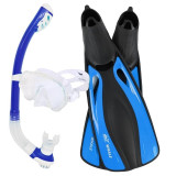 WHALE Professional Snorkels Scuba Diving Mask Goggles Glasses Diving Swimming Fins Flippers Set Diving Equipment