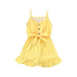 'Candy Stripe' Tied Romper