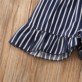 'Candy Stripe' Tied Romper
