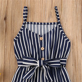 'Candy Stripe' Tied Romper