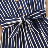 'Candy Stripe' Tied Romper
