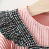 'Camille' Long Sleeve Plaid Dress