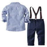 'Bernard' Shirt + Suspender Pants Set