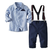 'Bernard' Shirt + Suspender Pants Set
