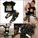 'King' Camo Harem Set