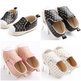 Baby Poka Dot First Walker Shoes