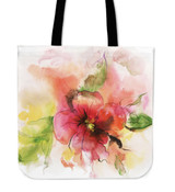 Watercolor Floral Tote Bag