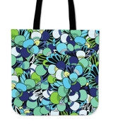 Funky Patterns in Blues - Cloth Tote Bag