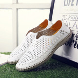 Merkmak Brand Summer Causal Shoes Men Loafers Genuine Leather Moccasins Men Driving Shoes High Quality Flats For Man size 39-46