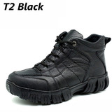 High Quality Genuine Leather Men Shoes Winter Men Ankle Boots Waterproof Antislip Male Outdoor Footwear Combat Military Boots