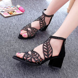 Vintage Summer Women Shoes Sandals Platform Wedge High Heels Bohemian Shoes