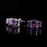 V.YA 2017 High Quality Crystal Business Fashion Cuff Links Brand Copper Metal for Shirts Glossy Exquisite Button Cufflinks