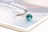 Mermaid Crystal Bubble 925 Sterling Silver Ring