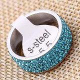 Simple turquoise Ocean Crystal Ring