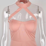 Sexy Front Split Bandage Party Dress