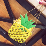 Cute Leather Pineapple Handbag